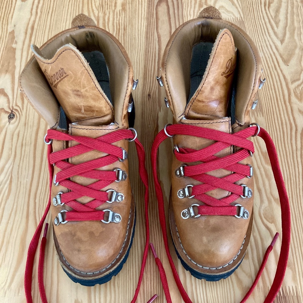 Danner Brown and Red Winter Boots